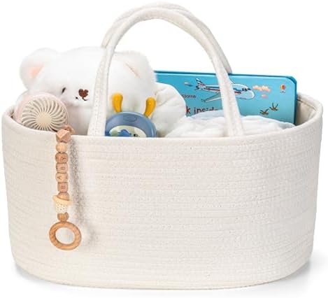 Diaper Caddy Organizer, Gift Basket for Baby Shower, Newborn Essentials by KODOMOORE