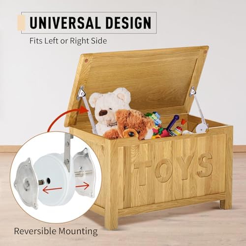 HBL' 1 Pack | Toys Box Hinges Soft Close, Lid Support Chest Hinges - Image 5