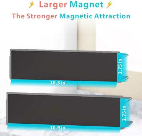 Magnetic Spice Rack For Refrigerator, Space Saving Magnetic Shelf For Fridge Matt Black 4 Pack With Magnetic Paper Towel Holder - Image 6