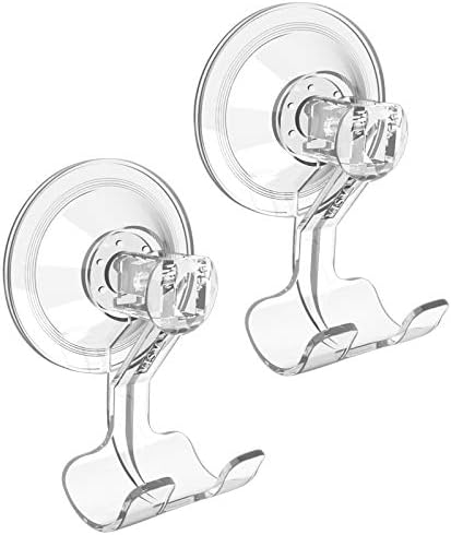 VIS'V Shower Suction Cup Razor Holder for His and Hers, Clear, 2 Pcs by VISV