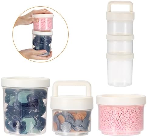 Portable Laundry Detergent Dispenser with Handle, Stackable Storage - Image 7