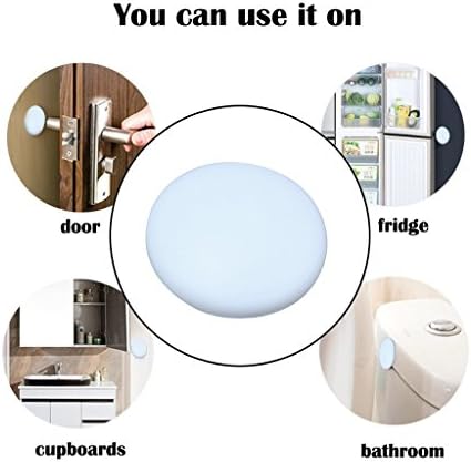 Wall Protectors from Door Knobs-Efbock White Silicone Door Stoppers Wall Protector-Premium Door Bumper Wall Guards for Home or Office -Self Adhesive Door Handle Bumper Guard Stopper Rubber Stop 6pcs - Image 2