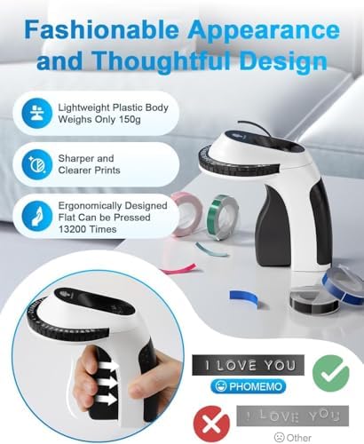 Label Maker, Manual Embossing Label Maker with 6 Tapes for School Supplies - Image 5