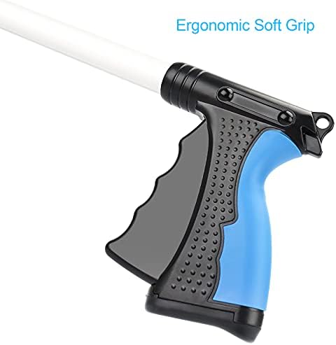 Grabber Reacher Tool, 32" Grabbers for Elderly, Lightweight Extra Long Handy Trash Claw Grabber, Mobility Aid Reaching Assist Tool for Trash Pick Up, Nabber, Litter Picker, Arm Extension (Blue) - Image 4