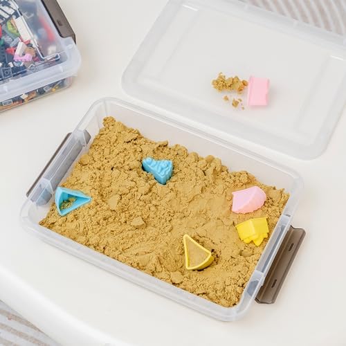 Citylife 11PC Storage Bins with Lids, Stackable Plastic Box, Paper Storage - Image 5