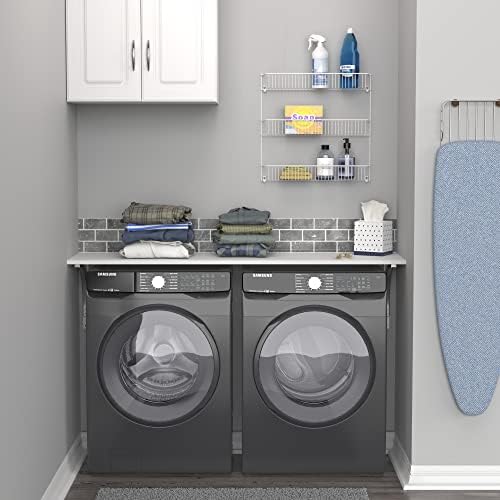 ClosetMaid 3-Tier Hanging Wall Mounted Metal Rack for Spices, Shelf Storage, Pantry Organization, Laundry, Kitchen, Bathroom, White, 8022 - Image 2