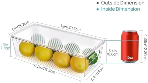 Vtopmart 2pcs Clear Stackable Storage Bins with Lids - Image 2