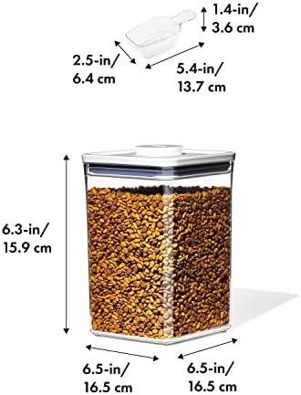 OXO Good Grips Pet POP Container, 4.4 qt/4.2 L with Scoop - Image 2