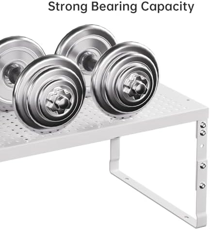 Cabinet Shelf,Expandable Adjustable Stackable Kitchen Organizer,for cabinets, Kitchens, countertops, bathrooms Shelf Organizer(3Packs/White,Large) - Image 5