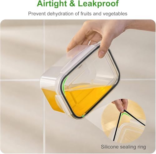 8 PCS Fruit Storage Containers for Fridge, Leakproof Produce Containers - Image 4