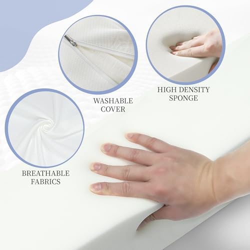 DEEPSHARK Mattress Gap Filler, Bed Gap Filler for Twin, Bed Gap Filler Mattress Extension Filler for Headboard Seams, Bed Space Cracks White(39"×4"×8", Twin/XL) - Image 4
