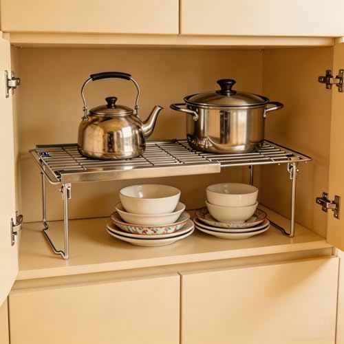 Orgneas Expandable Freezer Shelf Cooler Shelf Organizer 15.8"-22" - Image 6
