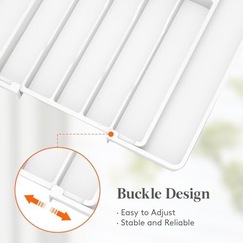 Lifewit Expandable Silverware Drawer Organizer, Kitchen Utensil Tray - Image 6