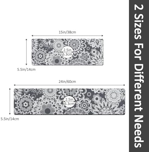 15" X 5.5" Kitchen Sink Splash Guard Faucet Mat Mandala Super Absorbent Fast Drying Faucet Guard & Draining Mat Sink Splash Guard Behind Faucet for Kitchen, Bathroom - Image 2