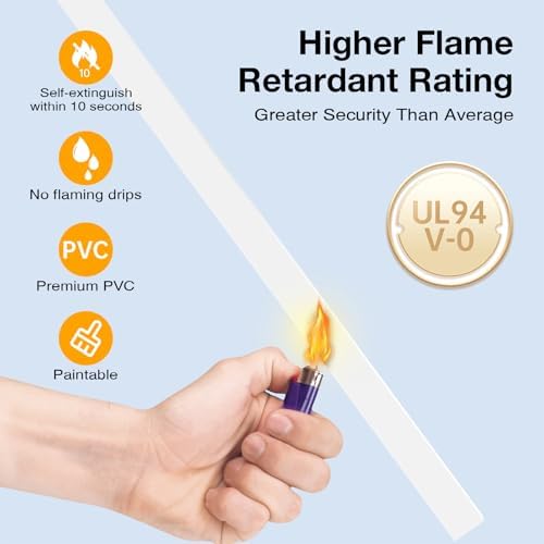 Delamu 56.7in Cord Hider, Cord Covers for Mini Wire on Wall, Paintable Cable Hider Wire Covers for Cords, Self-Adhesive Cable Cover Management, Easy Set-up Wires Hiders for TV, W0.55 H0.4in, White - Image 6