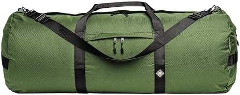 44L Travel Duffle Bag, Heavy Duty Ripstop Gym Weekender Bag, Forest Green by NorthStarSports