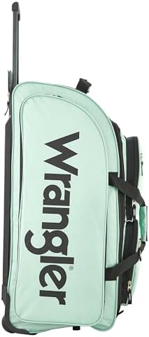 Wrangler Wesley Rolling Duffel Bag, Seaform, Large 30-Inch - Image 3