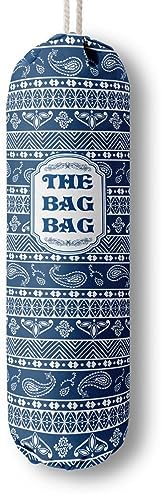 Rustic Grocery Bag Holder & Organizer - Wall Mount Plastic Bag Storage Dispenser - Kitchen Gift for Women, Family & Friends (B-8) by HiLus