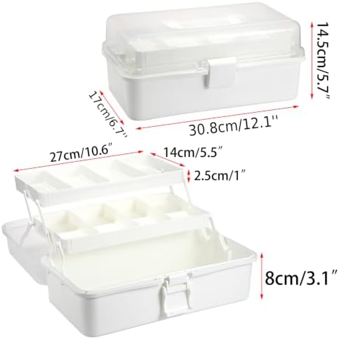 BTSKY 3-Layer Plastic Dividing Storage Box Craft Organizer and Storage - Image 4