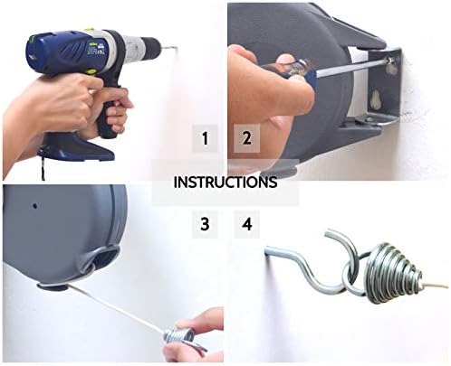 Retractable Clothesline - Heavy Duty Indoor & Outdoor Clothes Line, 45 Feet - Image 2