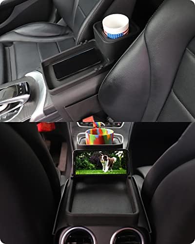Couch Cup Holder Tray, VIENFUT Silicone Anti-Slip Sofa Armrest Tray with Side Pockets, BPA-Free Anti-Spill Couch Drink Holder for YETI, Remote, Snacks, Cellphone and iPad, Ideal Gift (Peach) - Image 5