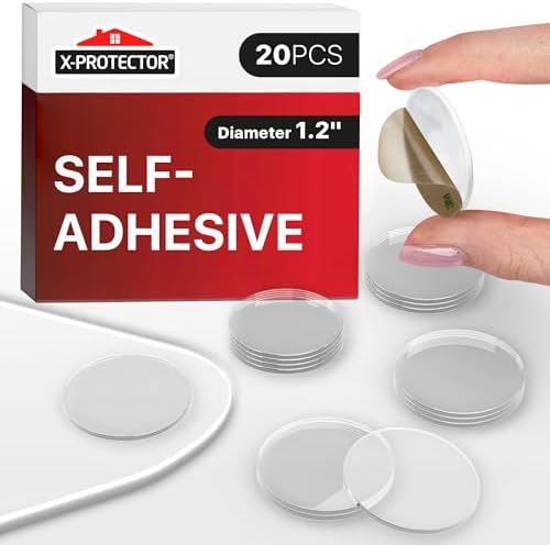 X-Protector Glass Table Top Bumpers - 20 PCS 1.2" Self-Adhesive by X-Protector