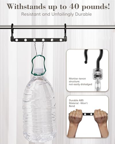 Space Saving Hangers for 48 Clothes, Reinforced Collapsible Hangers - Image 4