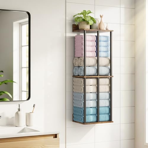 Towel Racks for Bathroom Wall Mounted, Upgraded Bathroom Towel Holder - Image 2