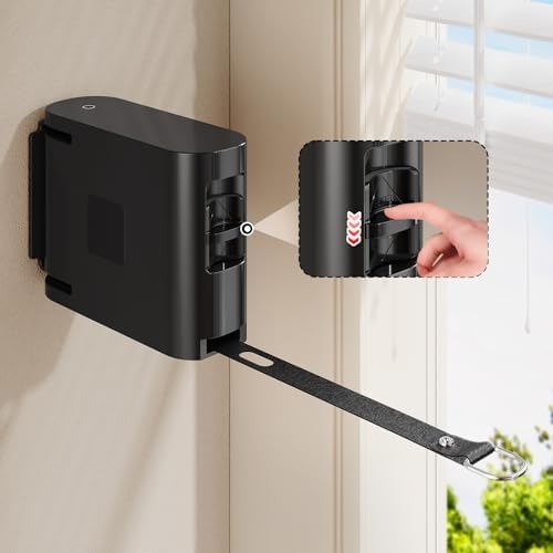 Retractable Clothesline, 13.9 FT TPU Strap, 34 Hanging Holes, Wall Mounted by magicphoenix