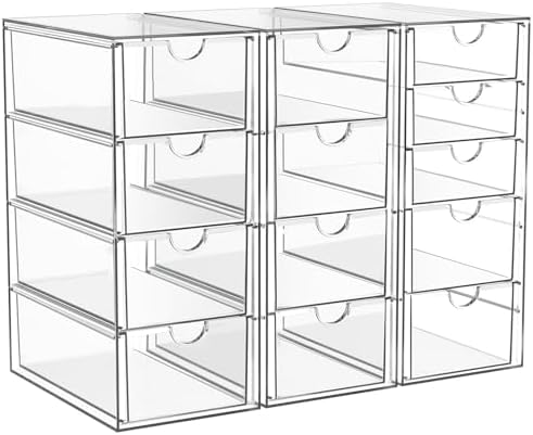 ARSTPEOE Acrylic 13-Drawer Storage & Makeup Organizer for Desk, Bath by ARSTPEOENeatChic