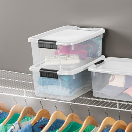Sterilite Ultra Latch Box with Lids for Home and Office, 18 Quart, 12-Pack - Image 5