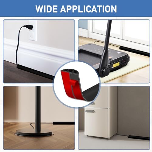 LSGCQ Floor Cord Cover Self Adhesive Cord Hider Floor Cable Management - Image 6