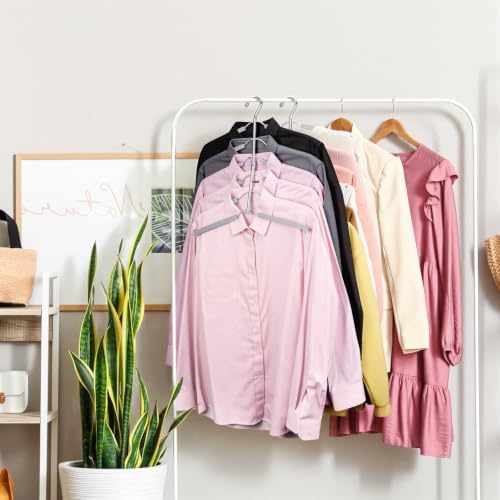 Space Saving Clothes Hangers,6 Tier Non Slip Shirt Hangers Closet Organizer - Image 3