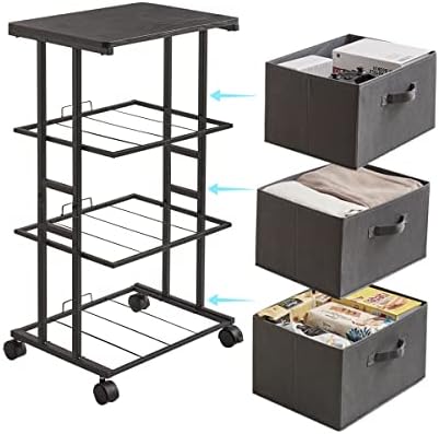 MAX Houser Dresser Tower with 3 Drawers, Grey - Image 5
