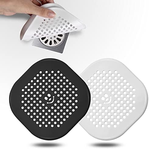 2 Pack Drain Cover Hair Catcher Silicone Drain Protector Hair Stopper for Shower Kitchen Bathroom Bathtub Mint Green - Image 5