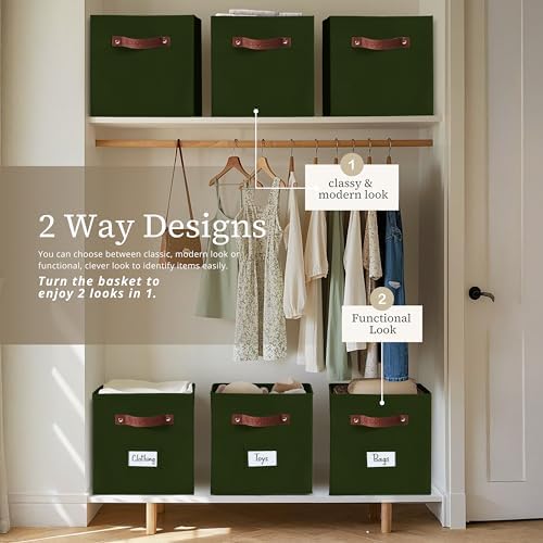DECOMOMO Storage Bins, Cube Storage Bin with Labels - Image 5