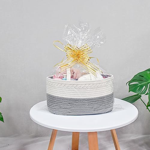 ABenkle Baby Diaper Caddy Organizer, Cotton Rope Nursery Storage Basket - Image 6