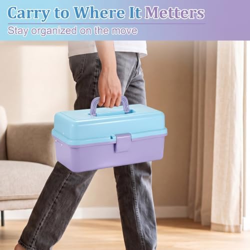 BTSKY 3-Layer Plastic Dividing Storage Box Craft Organizer and Storage - Image 7