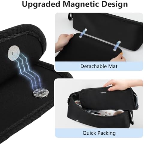 MOKURA Hair Tools Travel Bag with Heat Resistant Mat Fits flat irons - Image 3