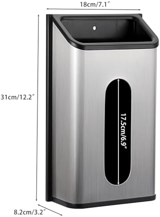 Sumnacon Grocery Bag Dispenser Wall Mount Stainless Steel Bag Dispenser - Image 3