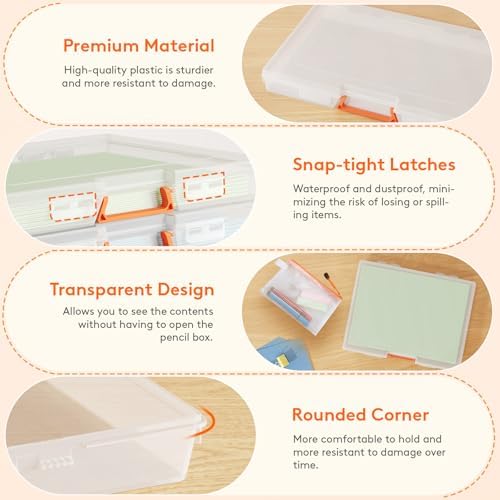 Lifewit Board Game Storage Containers with Handle, 11.9''x8.7'', 10 Pcs - Image 3