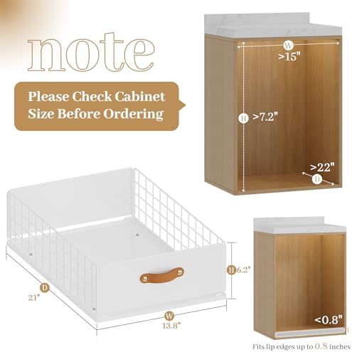 Pull Out Cabinet Organizer, Slide-Out Pantry Shelves, Fits Framed Cabinets - Image 2
