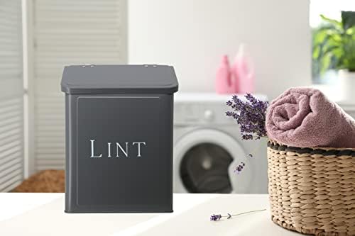 Magnetic Lint Bin, 2.5L Capacity, Stormy Gray, Wall Mounted, Satisfaction Guarantee - Image 3