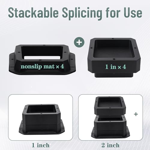 BTSD-home Bed Risers 1 Inch - Image 5