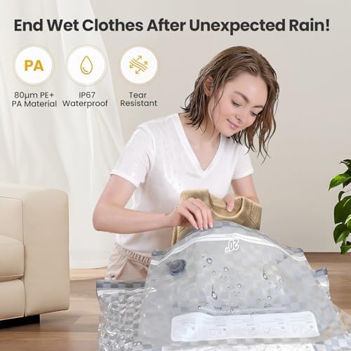 Vacuum Storage Bags with Pump, 12PCS Space Saver Bags for Clothing Travel - Image 3