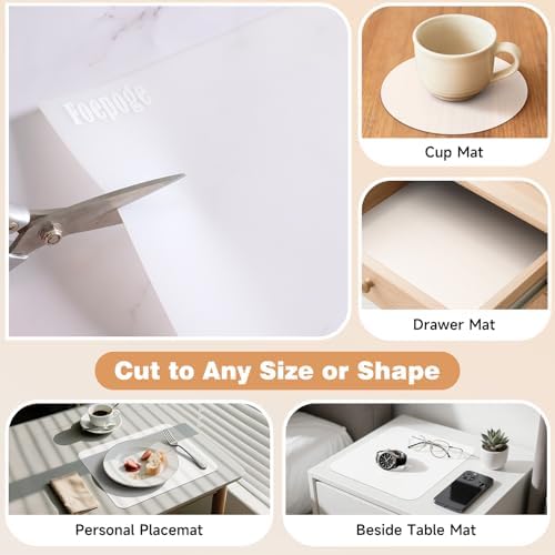 49.2" x 15.7" Large Silicone Mat for Kitchen Counter Protector, Cuttable - Image 5