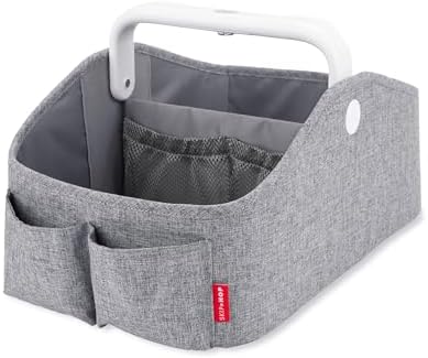 Skip Hop Diaper Caddy Organizer with Touch Sensor Night Light Nursery Style Heather Grey by Unknown