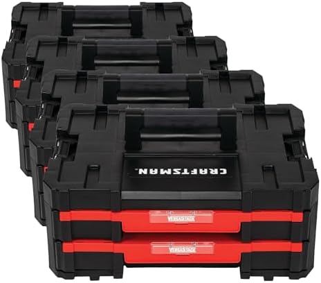 CRAFTSMAN Plastic Tool Box With Drawers, Organizer and Storage (CMST17804) (Pack of 4) by CRAFTSMAN