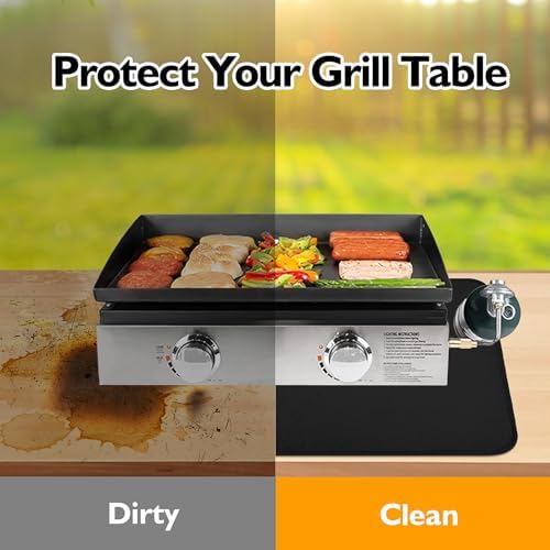 Heat Resistant Mats for Countertop fits Tabletop Grill, 36x24x0.04in, Black - Image 3