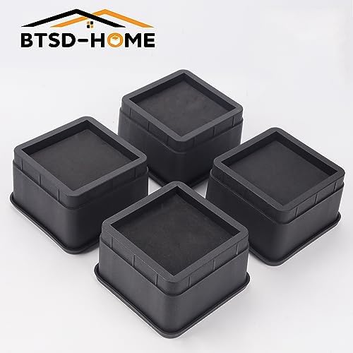 BTSD-home Bed Risers 2 Inch, 4 Pack - Image 3